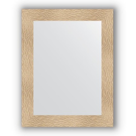Mirror in the baguette frame - gold dunes 90 mm, 70 x 90 cm, evoForm