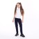 Брюки для девочки, цвет темно-синий, рост 128 см (68)