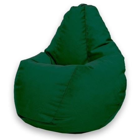 The hand-bag “pear” is positive Luma, size m, diameter 70 cm, height 90 cm, velor, green color
