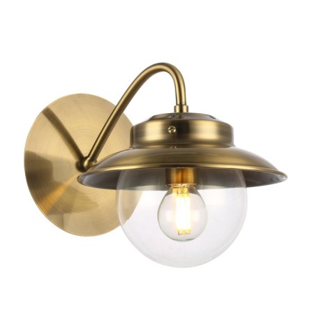 Wall lamp EVOLUCE. Sle110101-01. Garonni. 1x40 W, E14, 20x18 cm, antique bronze color