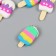 Decor for creativity Plastic "Eskimo with sprinkling" MIX 3.4x2.8x0.7 cm