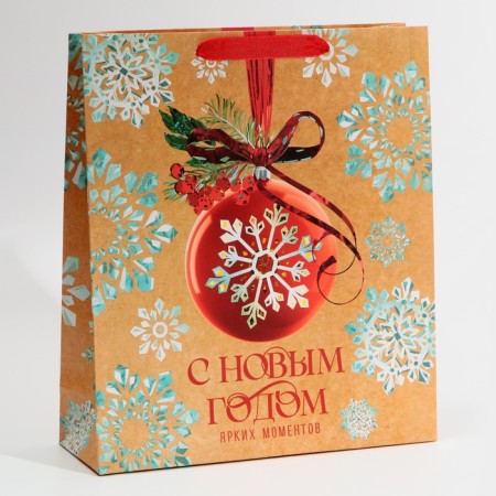 Laminated vertical “wreath”, m 26 x 30 x 9 cm, new year