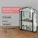 Greenhouse-stella 2 shelves (mesh) 69*22*93 cm, PVC film, met. Pipe D-12 mm