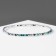 Bracelet "ice" 2 mm, mint, green in silver