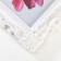 Photo frame plastic 10x15 cm "Rose and curls of rose" white 20.5x15.5 cm