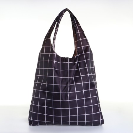Permanent bag on the button, folding, black color-1