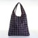 Permanent bag on the button, folding, black color