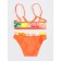 Bathing suit for girls, height 110-116 cm, coral color