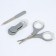 Children's manicure set (scissors, kniper, saw), gray color