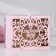 Family bank with monograms, 24x14x20 cm, pink pastel