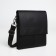 Male bag over the shoulder, Textura, external pocket, black color