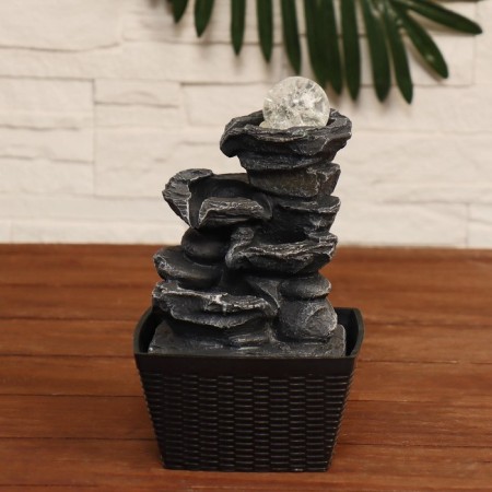 Fountain "Stone stream" 13x12x23 cm (with backlight)