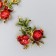 Decor for creativity Metal "Grenades on a branch" 3.2x2.3 cm
