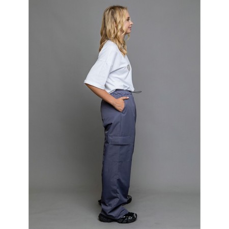 Dressed pants for children, height 140 cm, dark gray color-1