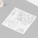 Plastic stencil "Flowers" 15x15 cm