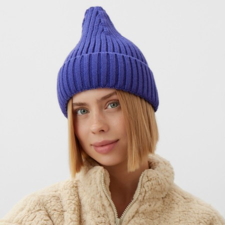 Women's hat minku, Blue color, 56-58 rr