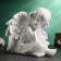 Figure "Angel with wings sits" White, 17x20x25cm