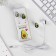 Headphones wired in a box, "avocado", vacuum, white