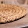 Wicker rug round 38 cm