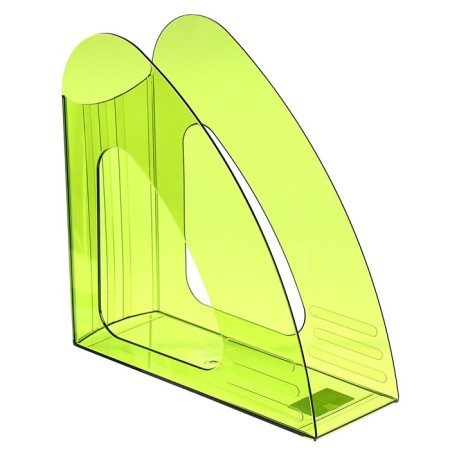 Paper tray Vertical Calligrata "Lumin", tinted, transparent green, 90mm width