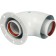 The chimney element coaxial Stout SCA-6010-240190, adapter for a corner boiler 90 °, DN60/100