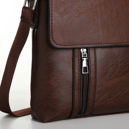 Male bag, brown color-2