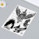 Tattoo on the body black "dagger, helmet and wings" 21x14.8 cm