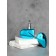 The perfume bottle "Heart", glass, with a spray, 25 ml, blue color