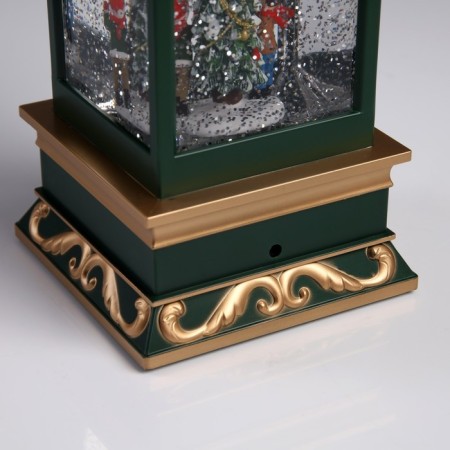 LED figure "Lantern with a Christmas tree" 10.5 × 26 × 10.5 cm, plastic, AAX3 batteries (not in the kit), USB, glow warm white-3