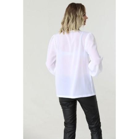 Women's blouse with a deep neckline, size 42-2