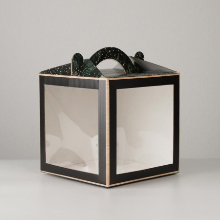 Confectionery box with a window, a chest, “New Year's package” 20 x 20 x 20 cm, New Year-2