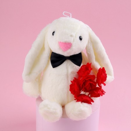 Soft toy "The most beautiful", white bunny-2
