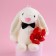 Soft toy "The most beautiful", white bunny