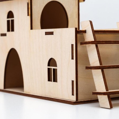 House for rodents, 15.2 x 7 x 23 cm-5