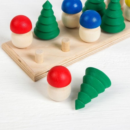 Account material "Christmas trees and mushrooms in a clearing"-2