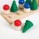 Account material "Christmas trees and mushrooms in a clearing"