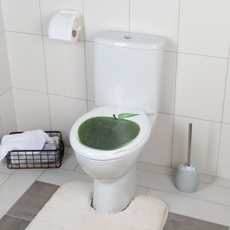 The toilet seat with the Rossplast lid "Decor. Apple ", 44.5 × 37 cm, white color-1