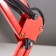 Desktop lamp E27, h = 55 cm, hinged, on the clamp (220V) red Risalux