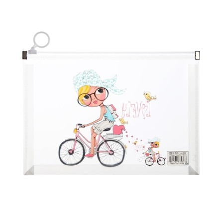Lightning folder-convert format A5, 180MKR, with a pattern "Little Girl", mix-7