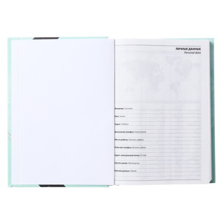 Diary Lowed on a5 160 sheets stitch, 7BC cardboard, matte lamination, Foil "Harmony"-2