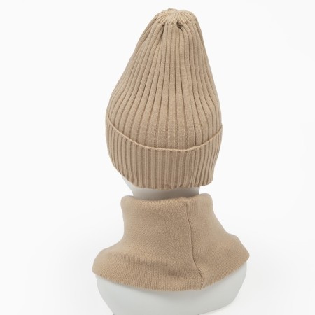 COMPLEMENT WINDER (hat/snood), cocoa color, size 56-58-4
