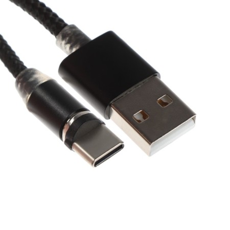 Eltronic AF-310, Type-C-USB, magnetic, 1 m, textile braid, black