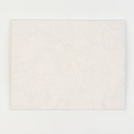 Picture for coloring by numbers "Geneshin. Snow shadow ", 40 × 50 cm-3