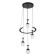 Bayerlux chandelier Sirius LED 100W 3000-6000K Black 39x41x19-119 cm