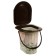 Bucket-bucket, h = 38 cm, 17 l, removable chair, beige, mix cover