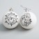 New Year's Christmas tree decoration for coloring, set 2 pcs, ball size 5.5 cm cold heart