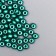 Glass beads 6/0 "metallic. Dark turquoise" 10 g