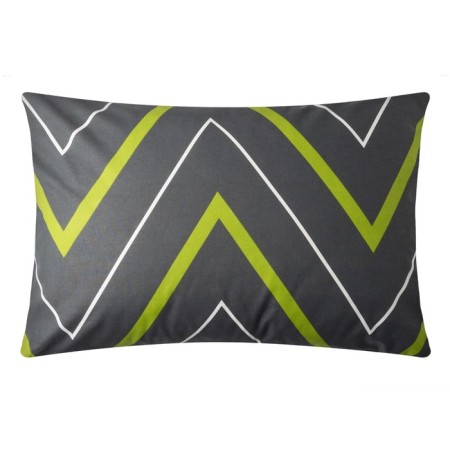 Pillowcase "Ethel" Green-gray zigzags 50*70, 100% cotton, stump, 125 g/m2