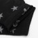 Children's socks, black/stars, size 22-24