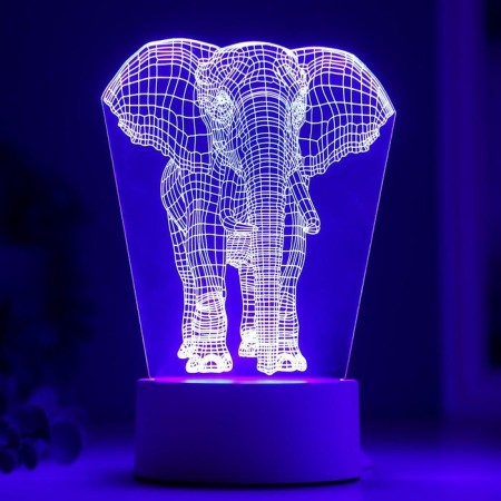 Lamp "Elephant" Led RGB from the network 9.5x12.5x19cm Risalux-3